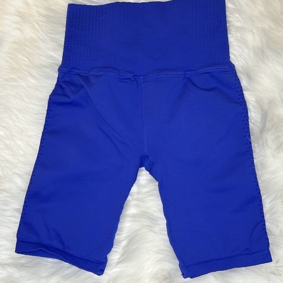 FP Movement Good Karma Blue Biker Shorts - Picture 2 of 4